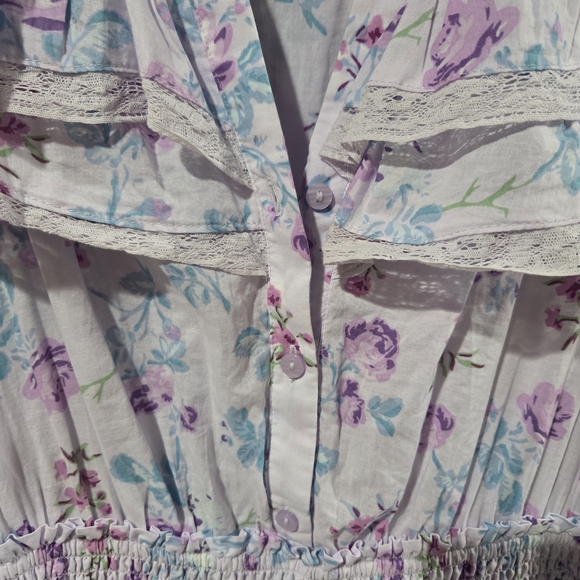 LoveShackFancy Floral Ruffle Dress - Picture 4 of 9